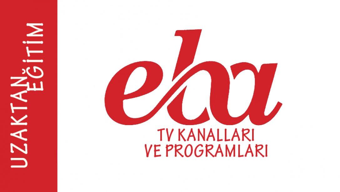 EBA'dan Uzaktan Eğitim Ders Kanalı ve Programı.